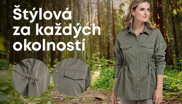 Dámska košeľa Nuka, khaki