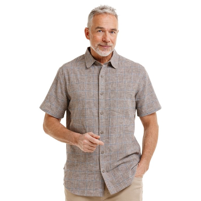 Bushman Pánska košeľa Kwame, hnedá