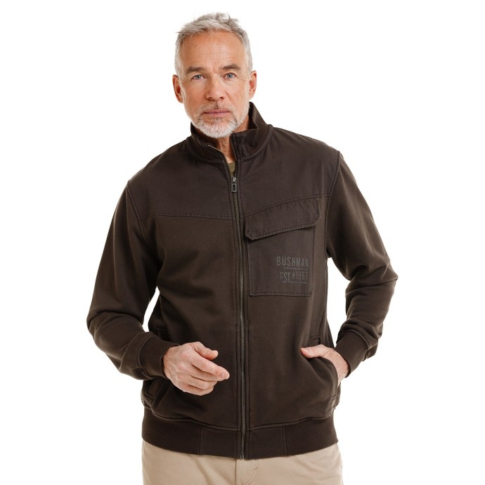 Bushman Pánska mikina Dissin, tmavošedá