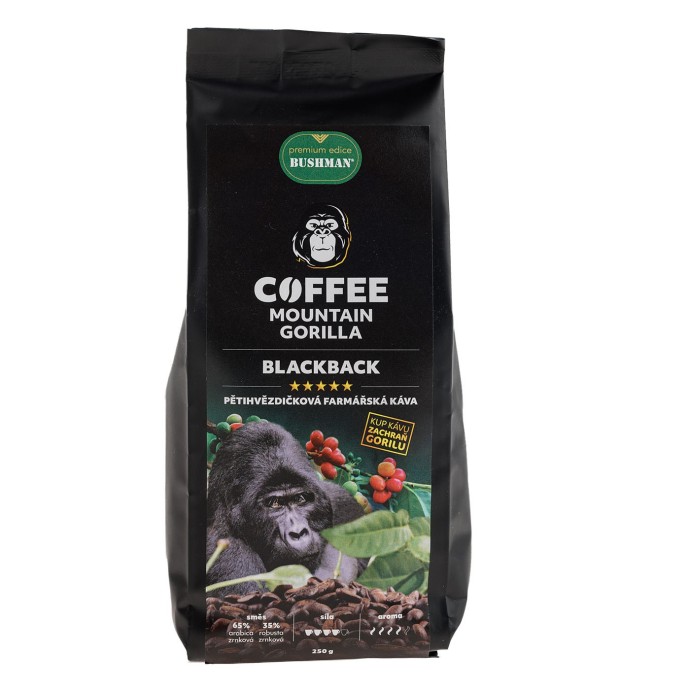 Káva Blackback, zmes arabica a robusta