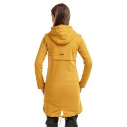 bushman dámska predĺžená mikina žltá