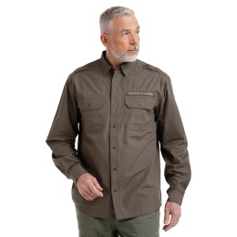 bushman pánska expedičná košeľa khaki