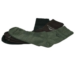 bushman pánske dámske vlnené ponožky Wool set čierne zelené hnedé