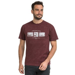 Bushman pánske tričko s okrúhlym výstrihom burgundy