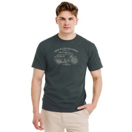 Bushman Pánske tričko Legend Jawa 20, petrolejové