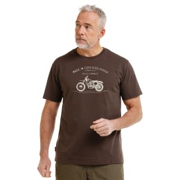 BUSHMAN Pánske tričko Legend Eso 500, tmavohnedé