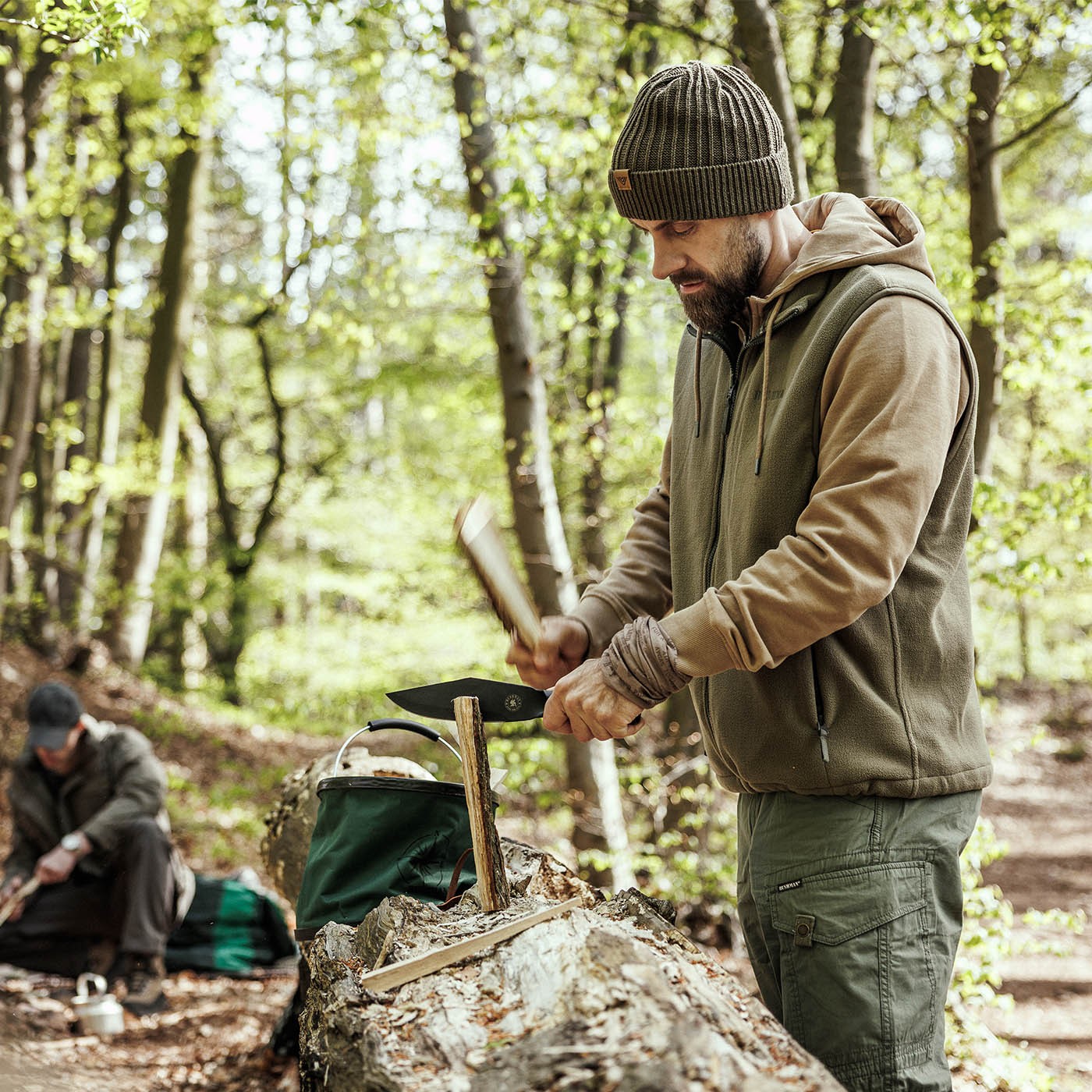 Bushman Pánska mikina Durong II, pieskovo hnedá M