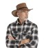 bushman pánsky kožený klobúk hnedý